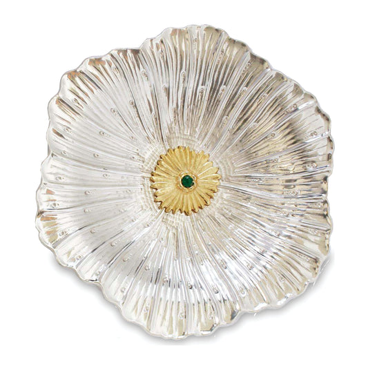 Peony Flower Bowl - Silverplate